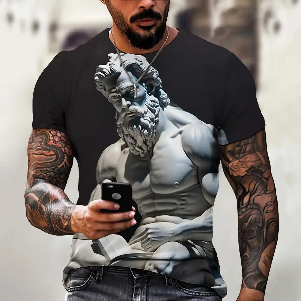 Рисунок 2 - Футболка мужская с 3D-принтом греческой скульптуры