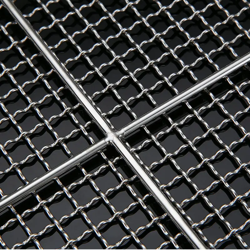 Stainless Steel 304 Food Grade 8-75CM Round BBQ Barbecue Grill Wire Grid Mesh Net