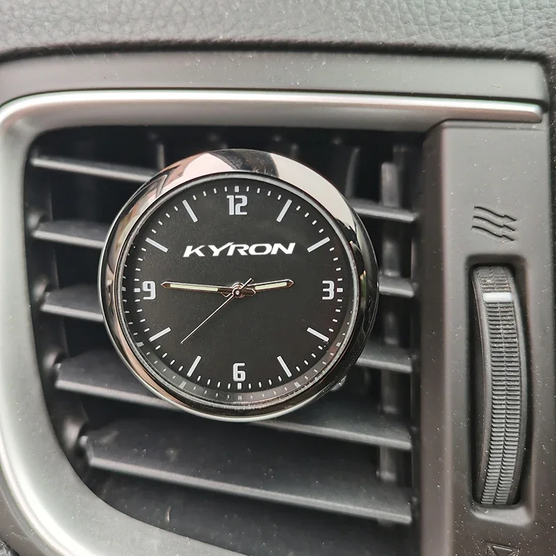 Car Clock Car Quartz Clock Luminous Automobiles Internal Stick-On Digital Watch for Ssangyong Actyon Korando Kyron Musso Grand Rexton XLV