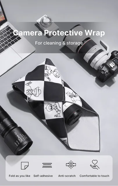 Pellicola Protettiva ULANZI 45x45cm Per Fotocamera - Antiurto, Antigraffio, Panno Protettivo