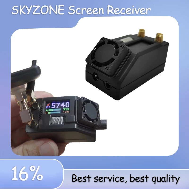 Skyzone SteadyView X 5Ghz 5.8Ghz IPS 스크린 수신기 모듈 범위 FPV 고글 수신기 RC 비행기 드론 제어 감도