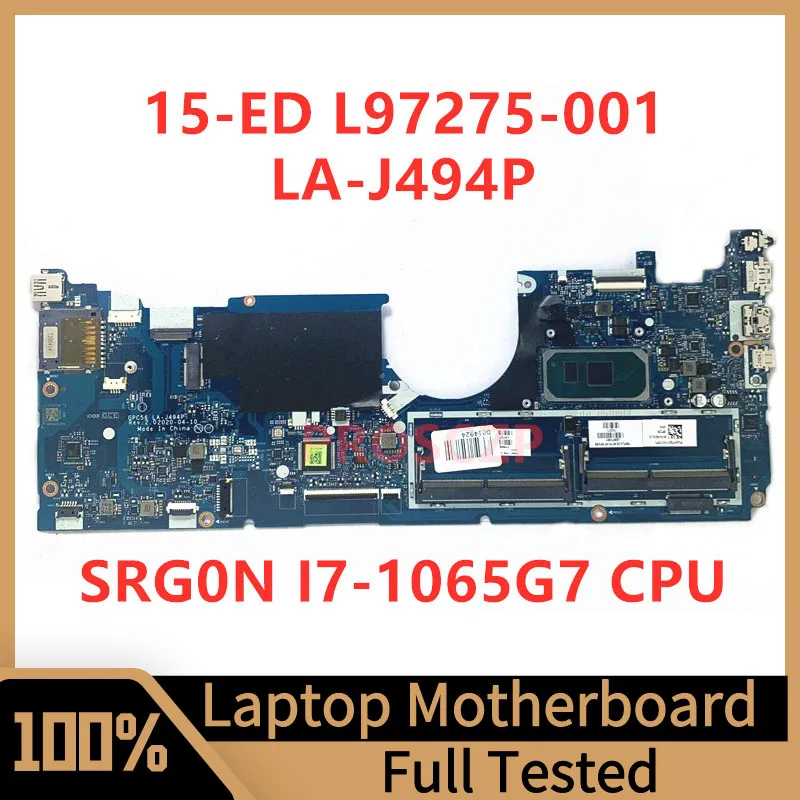 

L97275-001 L97275-501 L97275-601 L93870-601 For HP 15-ED Laptop Motherboard GPC56 LA-J494P W/SRG0N I7-1065G7 CPU 100%Tested Good