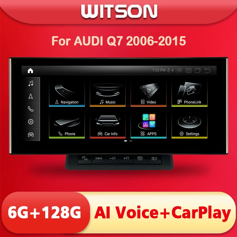 

WITSON 10.25'' Android 11 Auto Radio For AUDI Q7 2006 2007 2008 2009 2010 2011 2012 2015 Car DVD Player GPS Navigation Stereo