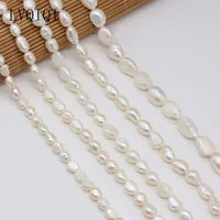 100% Natural Freshwater Pearl Beads Grey Black White Fine Irregular Pearls for Jewelry Making DIY Bracelet Necklace Earrings 2