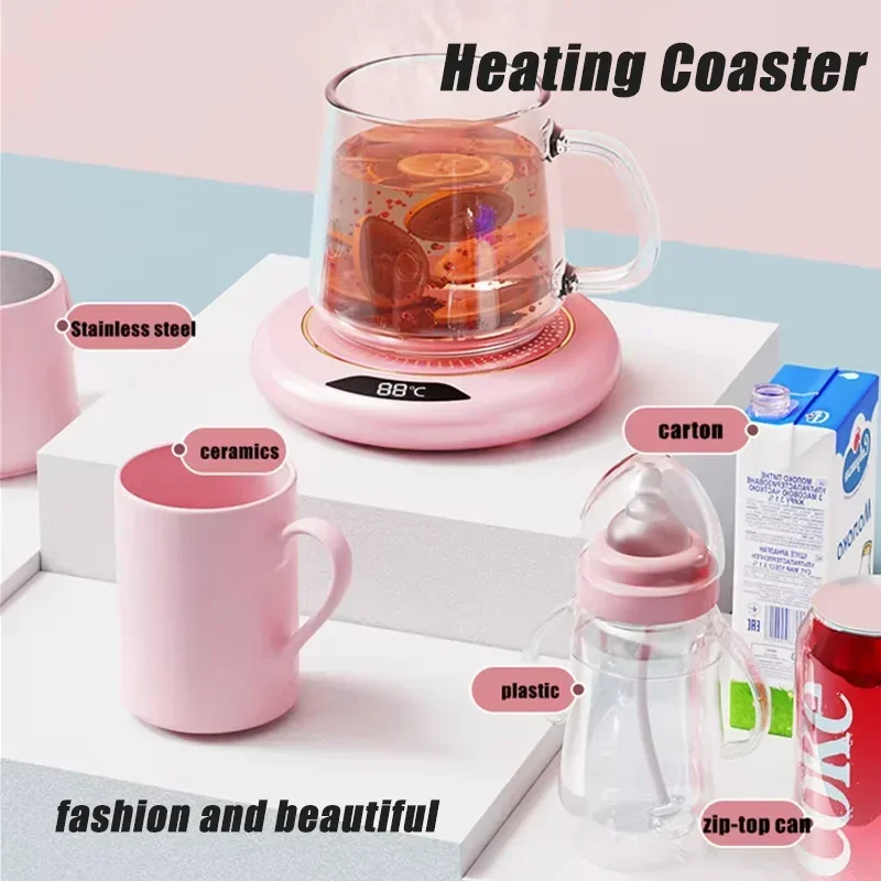 USB Smart Cup Warmer with 3 Temperature Settings for Tea Coffee
