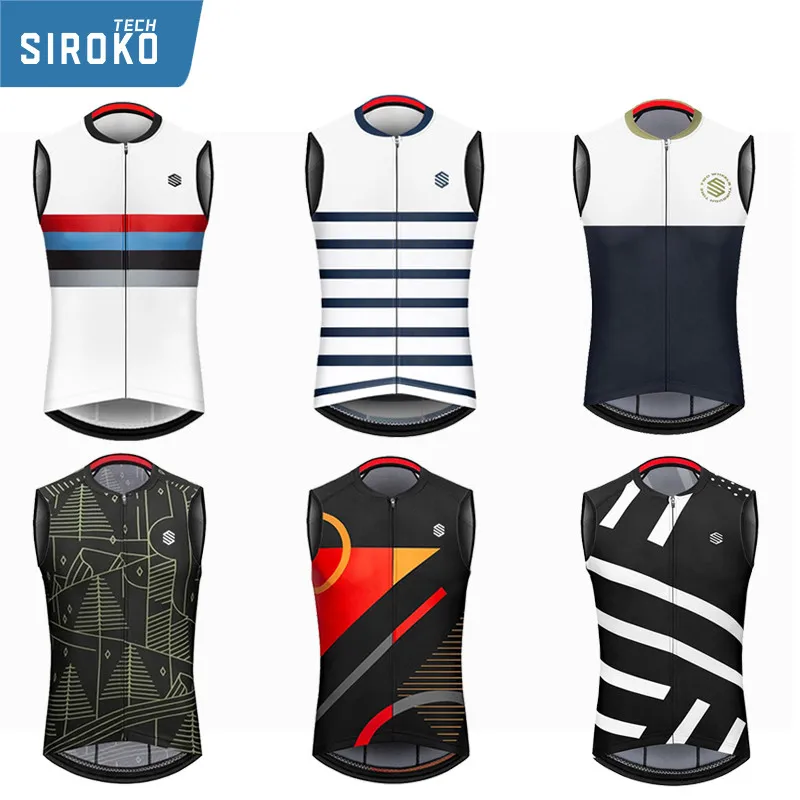

SirokoTech 2023 New Team Windof Cycling Vest Breathable Windvest Sleeveless Maillot MTB Ropa Ciclismo Riding Gilet