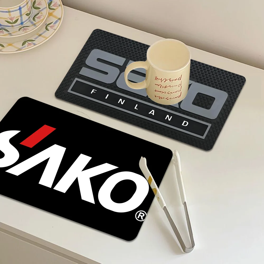 T-Tikka By S-Sako Logo Coffee Dish Quick Drying Kitchen Absorbent Drained Placemat for Table Bathroom Kitchen Draining Pads 5