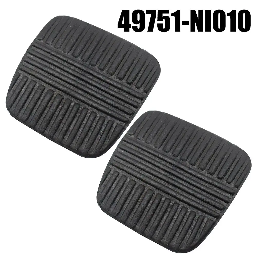 

2Pcs Car Brake Clutch Pedal Rubber Pads Cover 49751-NI010 For Nissan MQ GQ For Maverick For Patrol 4.0 Carburettor Petrol