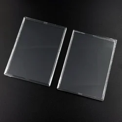 Clear Acrylic Snap - Closure Card Holder and Display Case with Protective Sleeves (3Pcs Case)