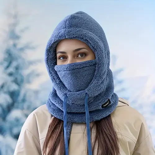 Winter Warm Balaclava Thermal Windproof Hood Motocycle Face Cover Polar Fleece Adjustable Cycling Neck Moto Full Mask Outdoor - Image 7
