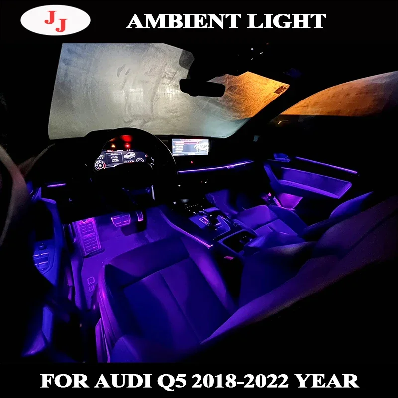 

Dynamic Flashing Welcome LED Ambient Light For Audi Q5 FY 2018 2019 2020 2021 2022 Upgrades Interior Atmosphere Light