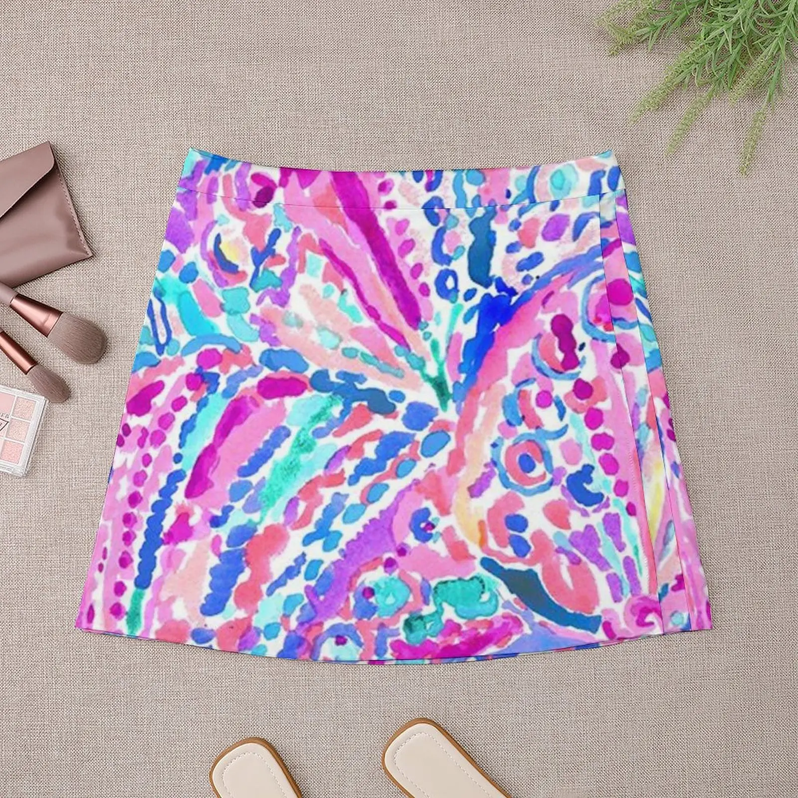 pink splash Mini Skirt Short skirts Woman short skirt