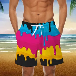 Sea Island Y2k Beach Shorts Pants Men 3d Printed Surfing Board Shorts Summer Hawaii Swimsuit Swim Trunks Cool Ice Shorts