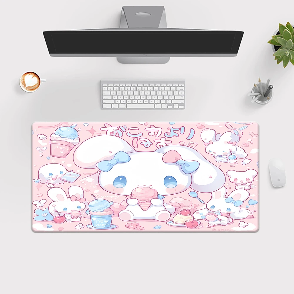 MINISO Sanrio Cinnamoroll Large Mousepad XXL Pad Keyboard Gaming Accessories Mouse Mats Game Office Computer PC Laptop Desk Mat