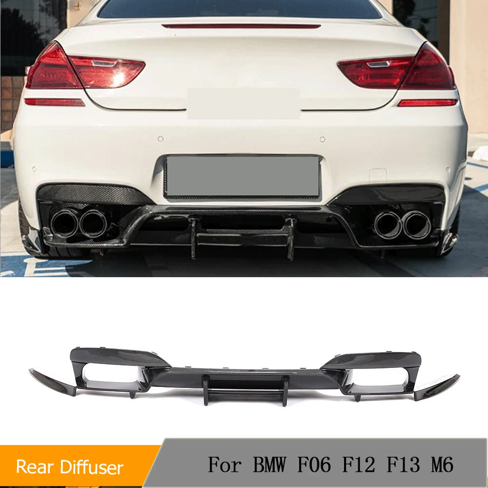 

Forged Rear Bumper Diffuser Lip Splitters for BMW 6 Series F06 F12 F13 M6 2013 - 2019 Car Guard Plate Spoiler Carbon Fiber/FRP