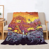Hairy Blankets & Throw Blanket Bed RICKS Fluffy Plaid Nap Blanket for Sofas Home and Decoration Luxury Blankets King Size Cobija 2