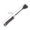 Black Crop For Horse Portable PU Leather Riding Crop Durable Horse Riding Whip Riding Crop Whip For Horse Racing Horse Equipment 6