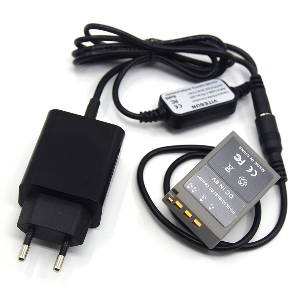 Câble Adaptateur PD USB Type-C Pour Olympus OM-D E-M10, E-PL7, E-PL5 – Kit Batterie Virtuelle PS-BLS5