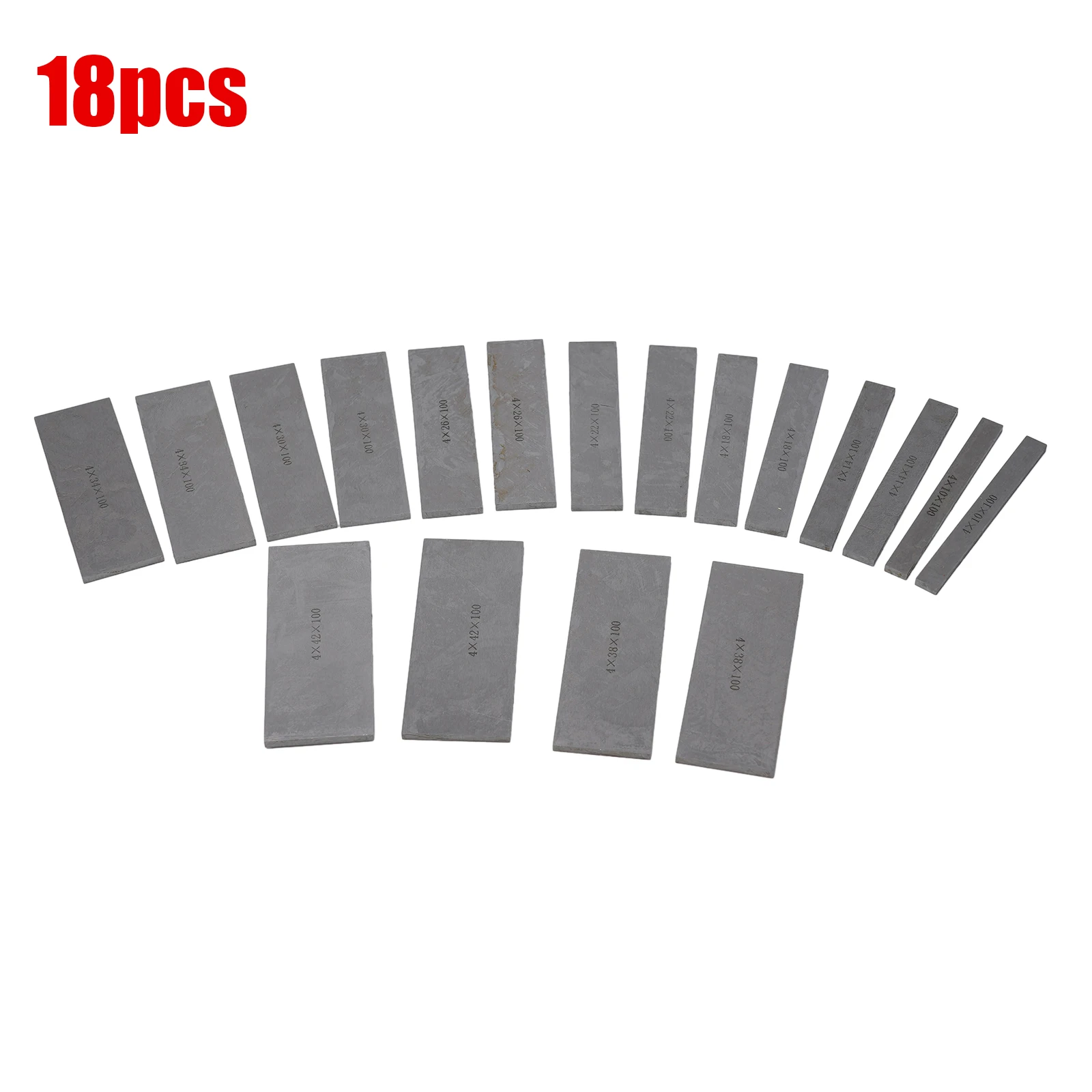 

100x4mm 9pairs High Precision Parallel Set, Parallelism: 0.005mm, Parallel Pad Gauge Block Set Milling Pads Set