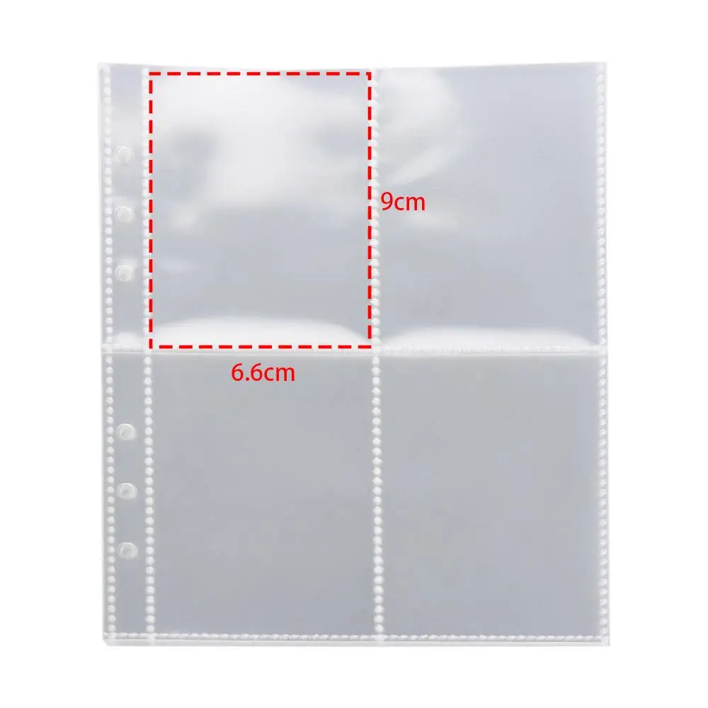 10pcs Plush Cartoon Plush a6 Photocard Holder a6 Dog Kpop Binder 4 Grids PVC Photocards Collect Volume Albums