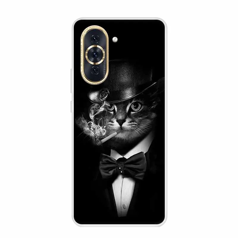 Huawei Nova 10 Pro Clear Marble Soft TPU Silicone Back Cover – Elegant Protective Case