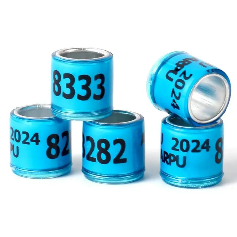 50Pcs Bird Pigeons Rings 8mm Bayonet Identification Ring Inner Diameter 8mm Plastic Clip Identification Outdoor