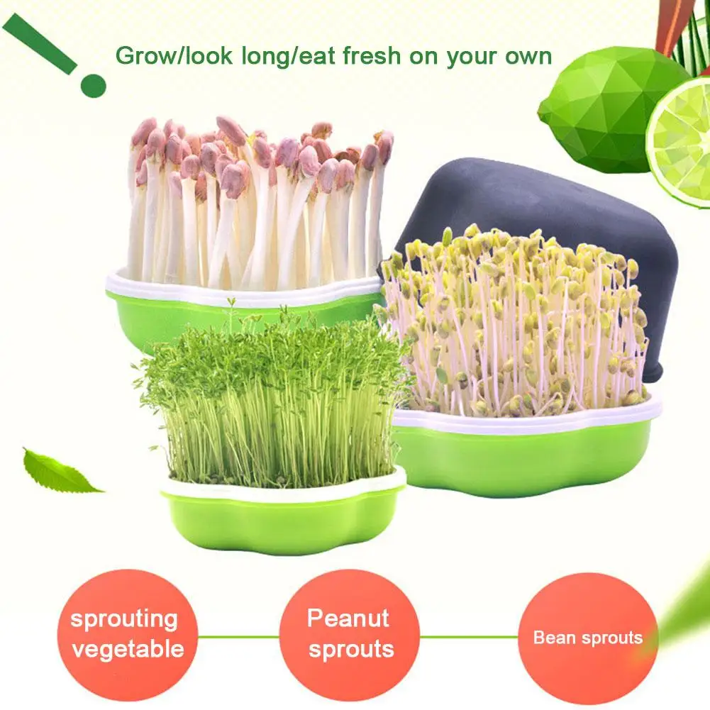 Microgreens Sprouter Tray Hydroponic / Sprouting Tray For Sprout Horticultural Hydroponic Systems Garden Nursery Potted Mic