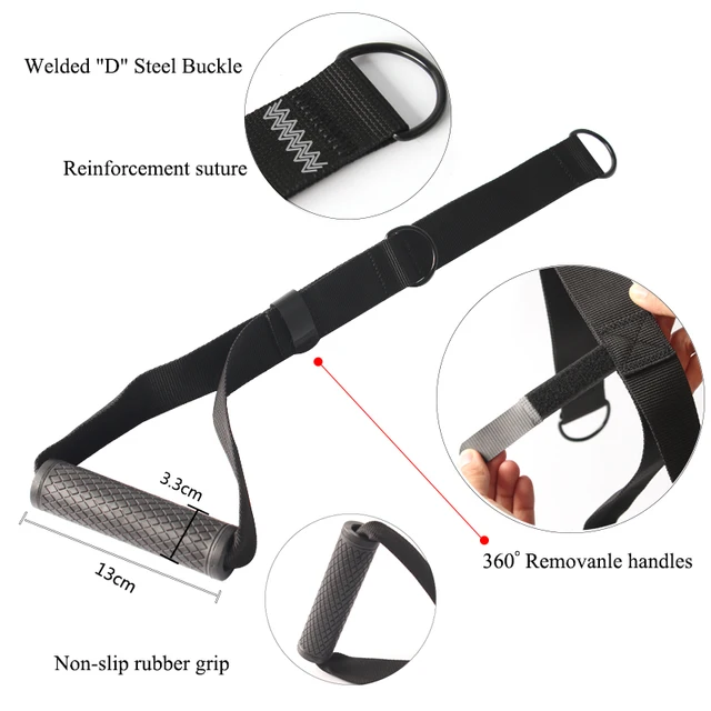 Heavy Duty Handles For Resistance Bands Handle Sturdy And Non Slip Cable Machines LAT Pull Down Bar Pila Accessories 3