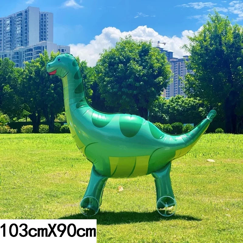 Animal-Themed Aluminum Balloons with Wheels - Kids Outdoor & Home Party Decor