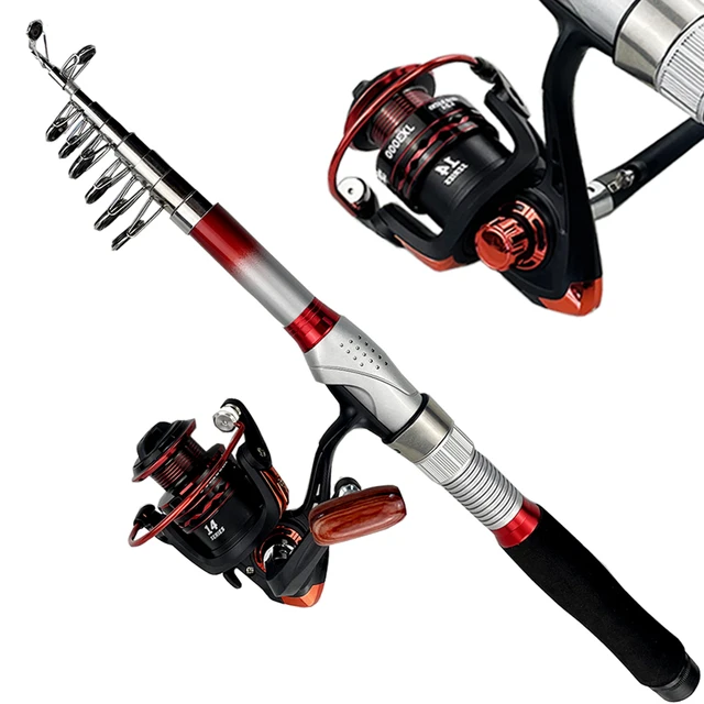 Ghotda 1.8-3.6m Fishing Rod and 5.5:1 Spinning Fishing Reel Combo
