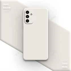 Premium Shockproof Liquid Silicone Phone Case with Soft Lens Protection - Samsung A15 5G (Lvory White)