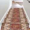 5/10pcs Stair Mat Scandinavian Printed Stair Step Tread Mats Household Dirty Resistant Silent Anti-slip Carpet Bohemian Style 6