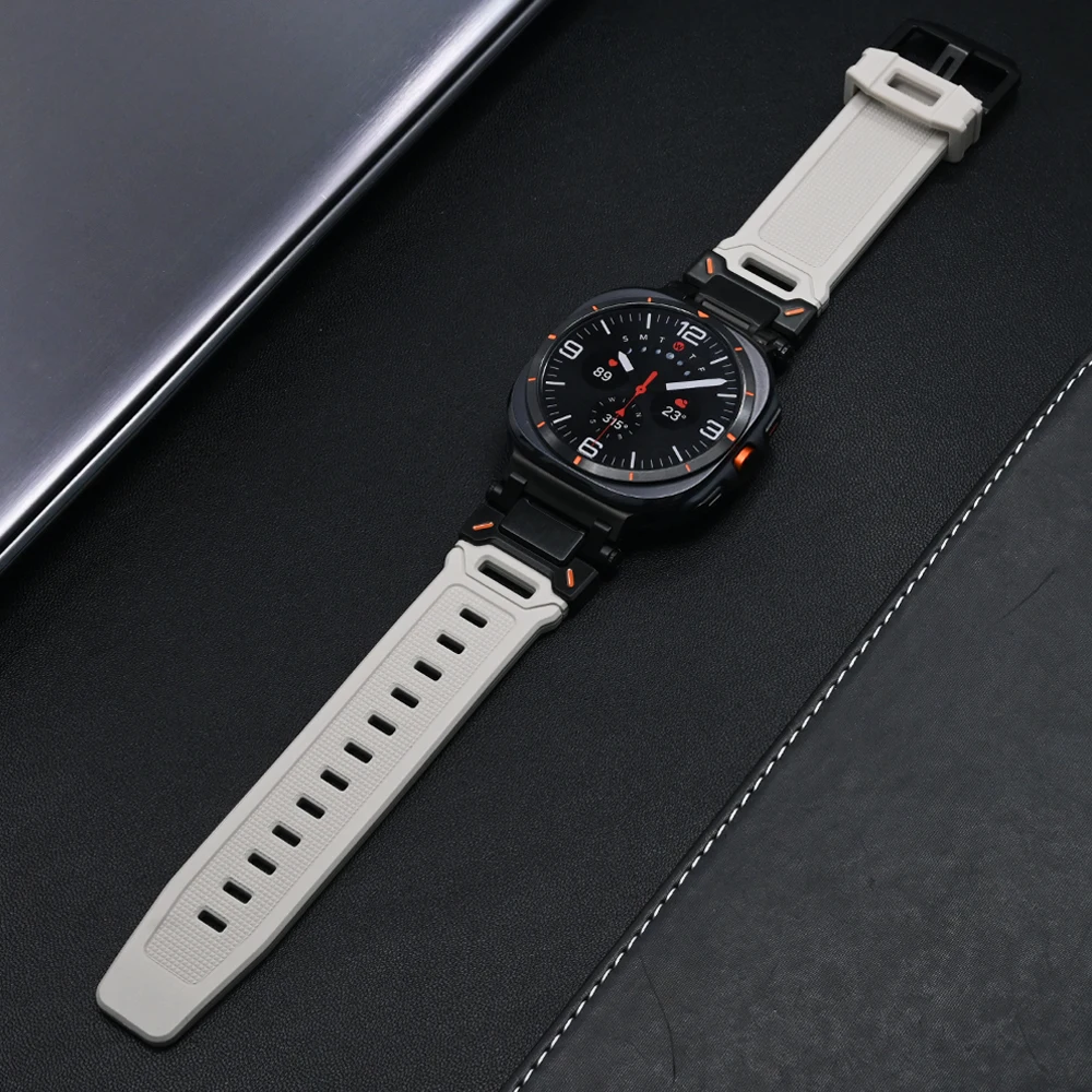 Premium Sports TPU Rubber Strap - Soft Silicone Band with Seamless Design