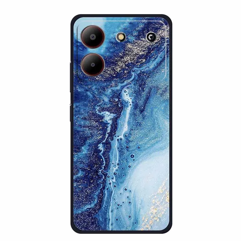 Marble TPU Soft Silicone Back Cover - Colorful Phone Case