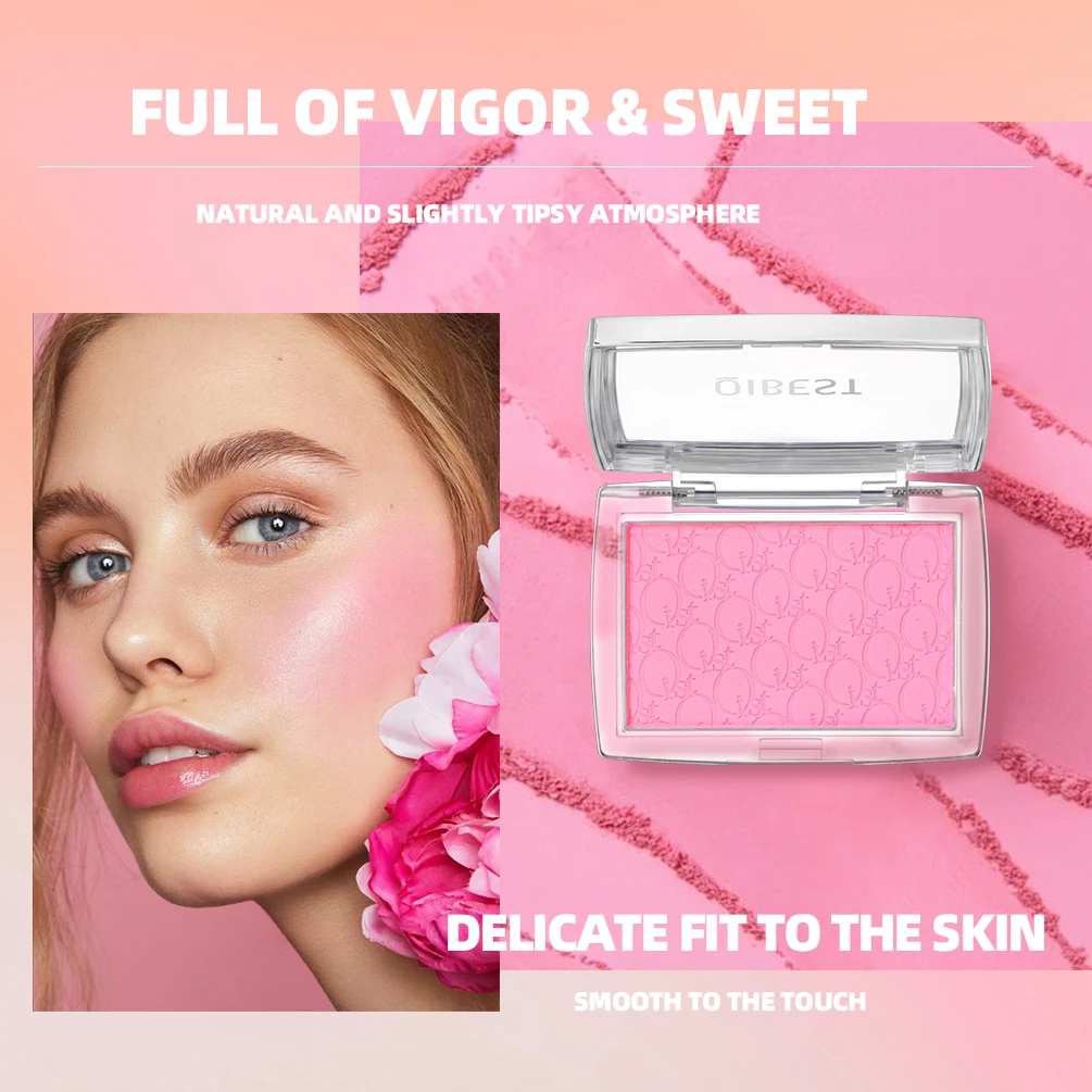 Natural Cream Blush Palette Makeup Long-Lasting High Pigment Face Blusher Powder Facial Cheek Tint Rouge Women Cosmetics