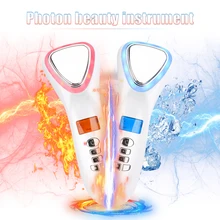 

Ultrasonic Hot Cold Hammer LED Light Photon Facial Massager Face Lifting Skin Firming Skin Care Ultrasound Spa Beauty Equipment