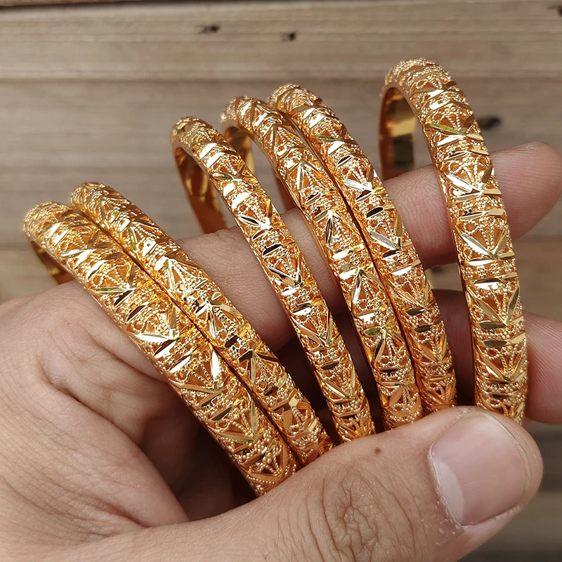 6-Piece Gold Color Bangle Set 3