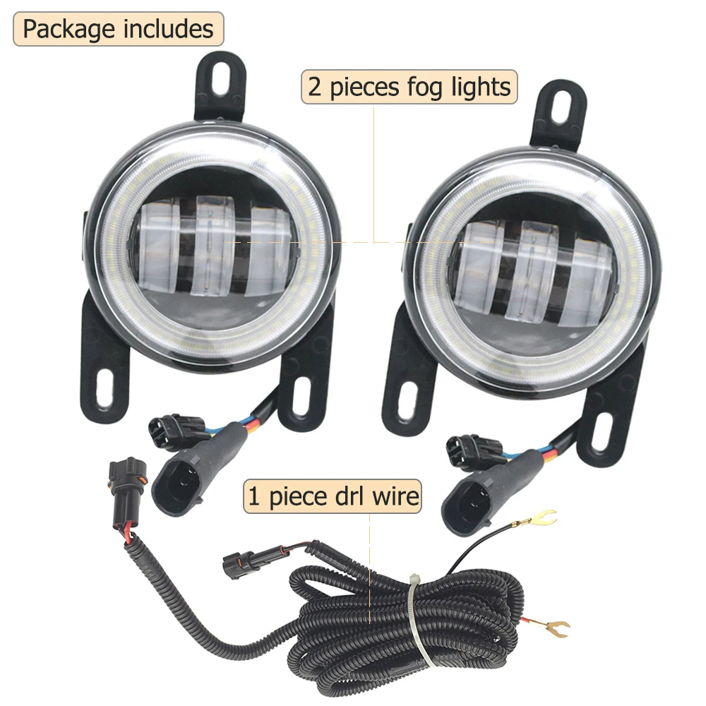 アップグレード Led フォグライト PTF エンジェルアイズ DRL 開口車の