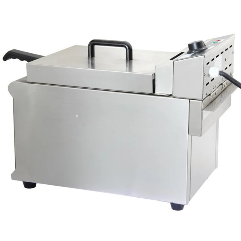 Electric Single Cylinder Fryer French Fries Fritters Chicken Machine Commercial Frying Machine