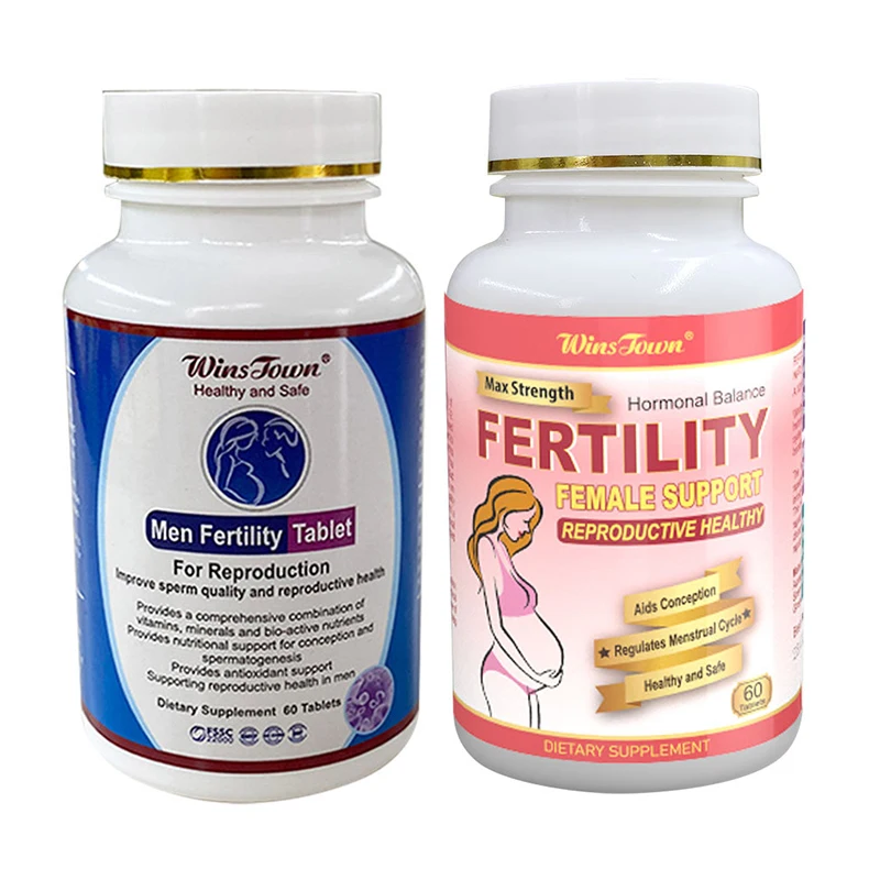 

2 Bottle Men Fertility Tablet Pills+Women's Health Fertility Tablets Promoting Fertility Males Hormone Balance Tablets Woman