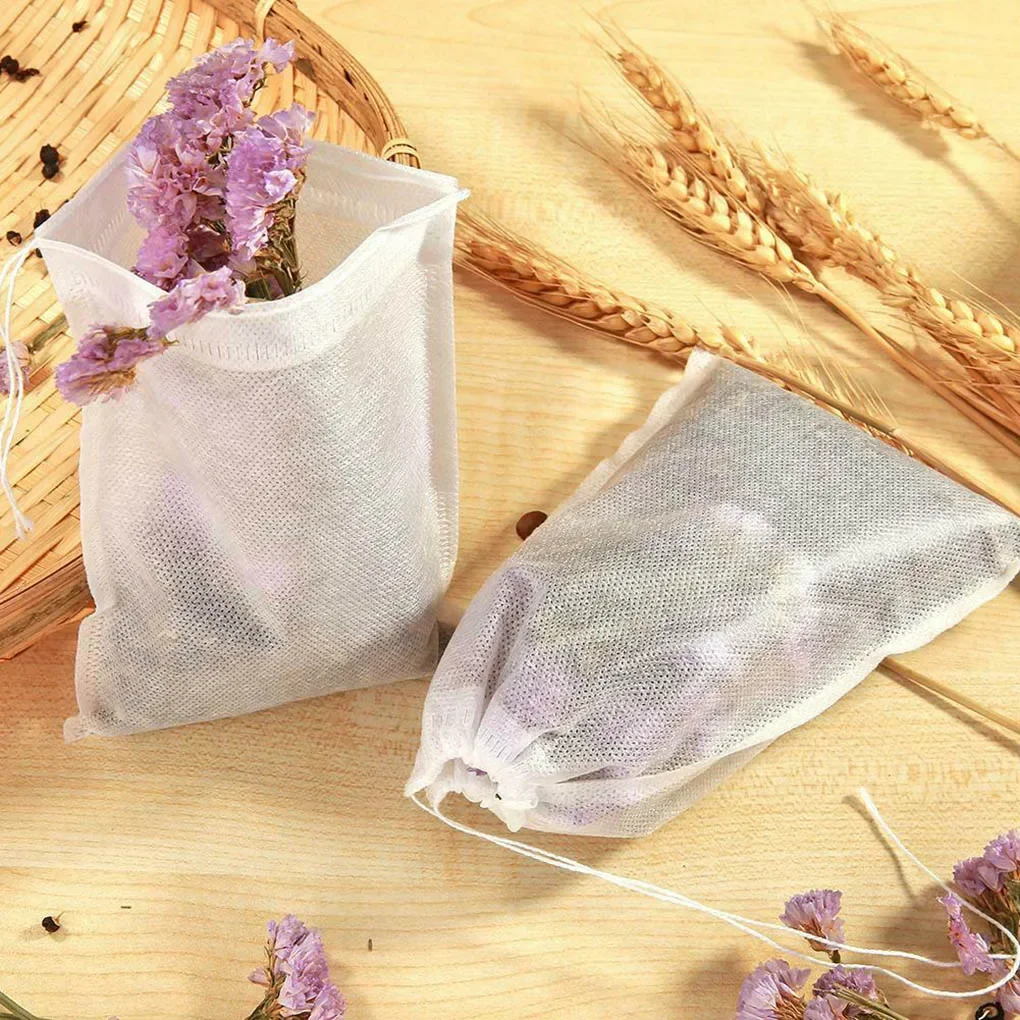 

100pcs Teabags 5 x 7CM Food Grade Empty Scented Tea Bags Infuser With String Heal Seal Filter Paper For Herb Loose Tea
