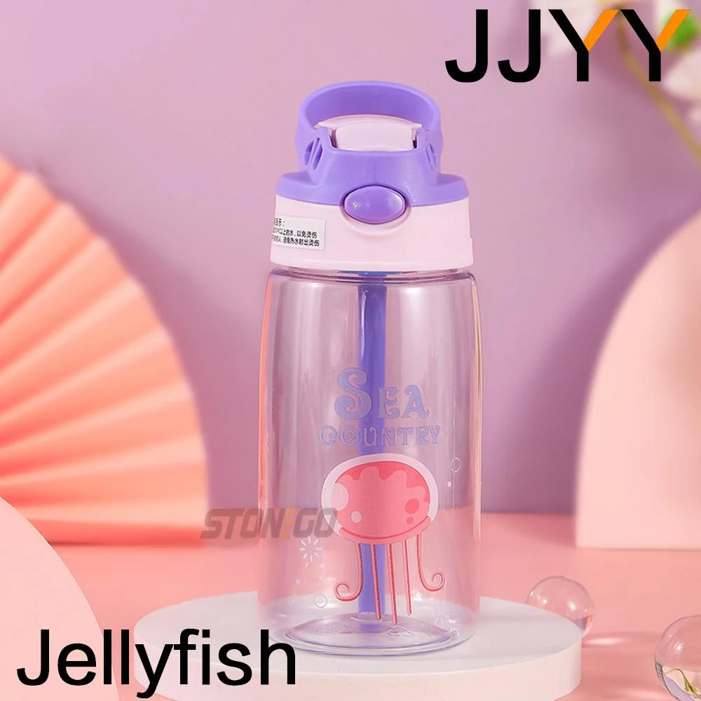 Children'S Water Bottle With Straw And Handle