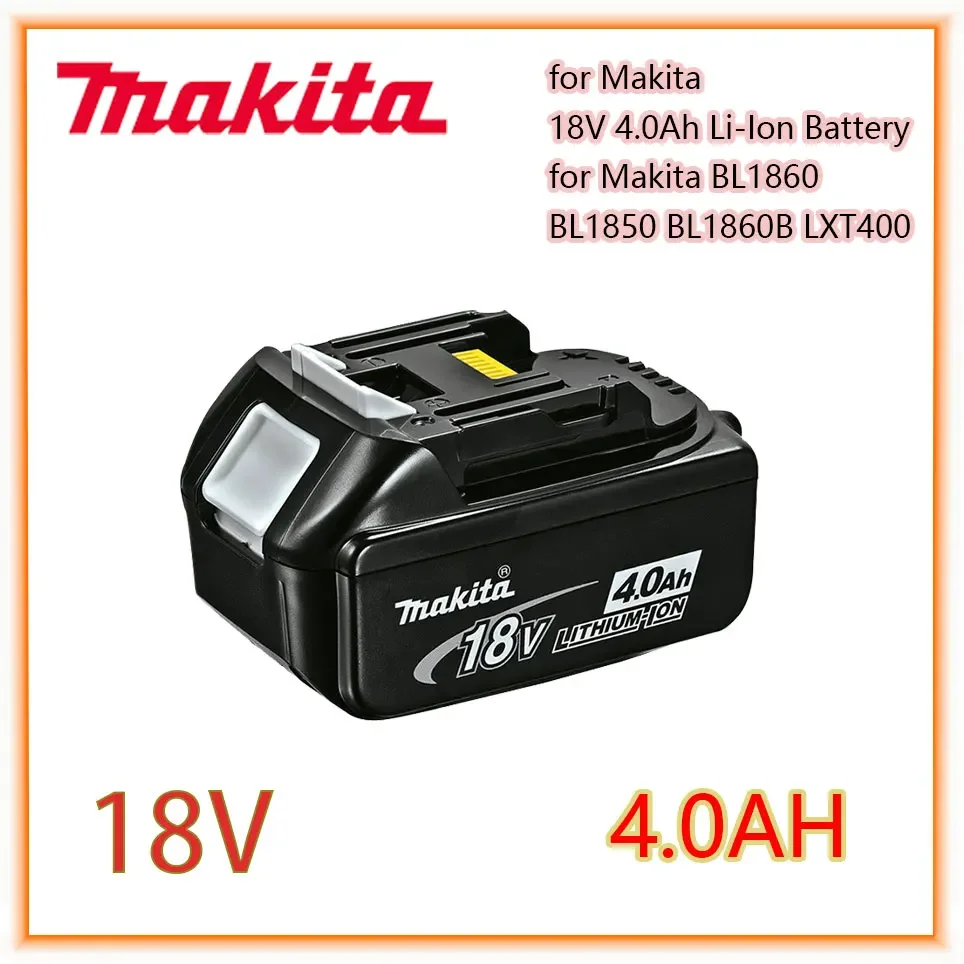 

Makita Original 18V 4.0AH 5.0AH 6.0AH Rechargeable Power Tools Battery with LED Li-ion Replacement LXT BL1860B BL1860 BL1850