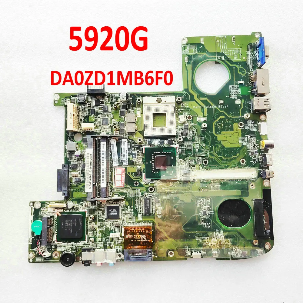 

For Acer Aspire 5920 5920G Laptop Motherboard DA0ZD1MB6F0 Main board GM965 DDR2 MBAGW06002 MBAKV06001