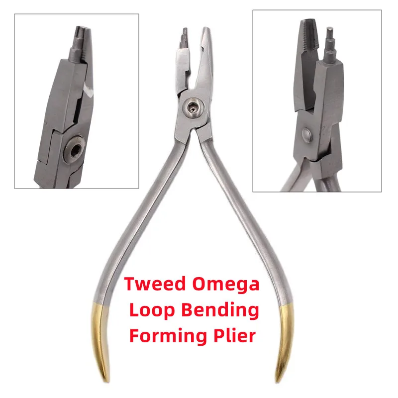 

1Pcs Dental Orthodontic Tweed Omega Loop Bending Forming Plier Stainless Steel Wire Bend Form Plier KIM Dental Lab Dentist Tool