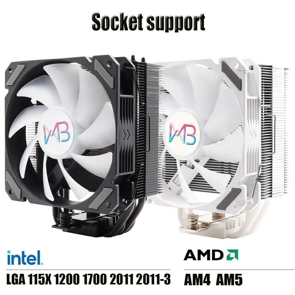 Refrigerador do Radiador do Ventilador para Intel Tubos de Calor Pwm 4pin 120 mm Lga 1150 1151 1155 1200 1700 2011 Amd Am4 Argb - Imagem 3