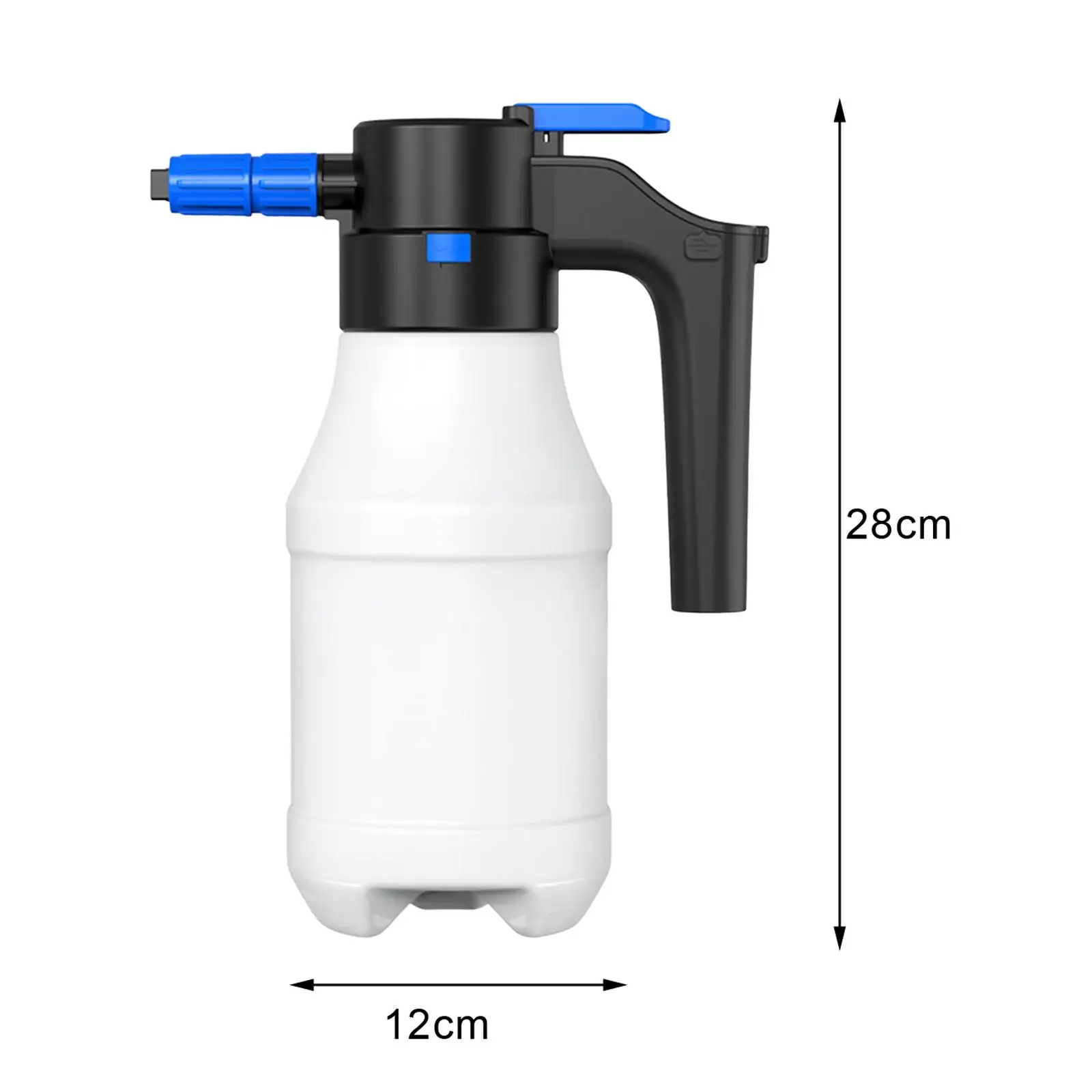 1.5L Electric Pressurized Foam Sprayer USB Rechargeable Sprayer for Car Washing Bathroom Cleaning Watering Garden Plants