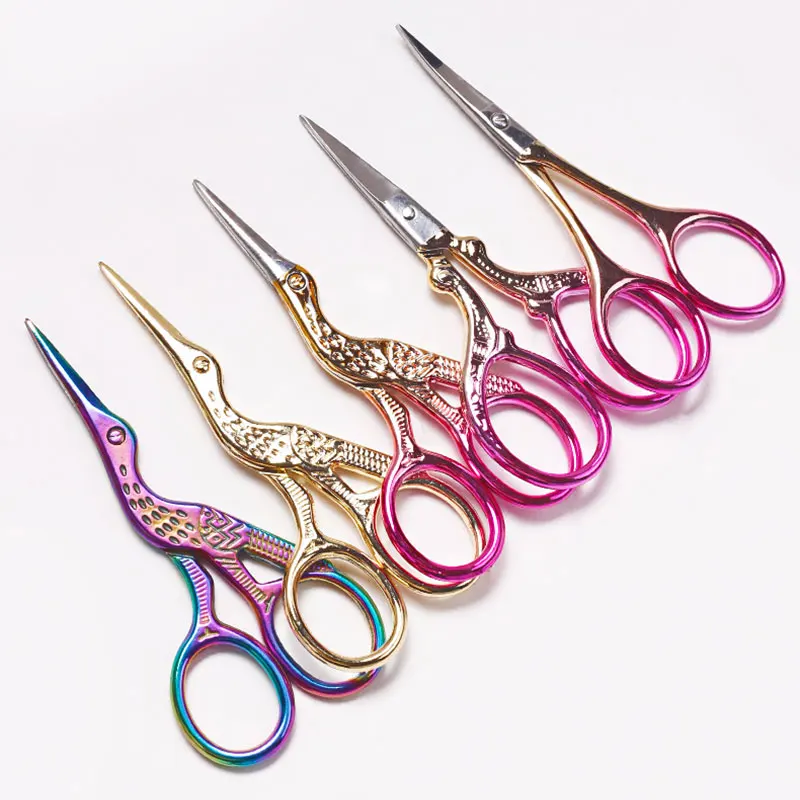 Sharp Tip Eyebrow Scissor Manicure Nail Cuticle Remover Stainless Steel Styling Grooming Facial Nose Hair Trimmer Makeup Tool 6