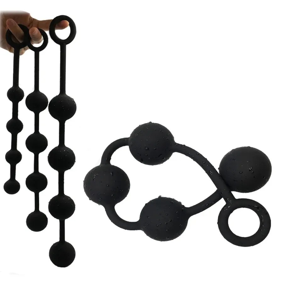 Anal Beads Sex Toys for Women Men Gay Buttplug Beads Long Butt Vagina Clit Pull Ring Ball Anal Stimulator Accessories