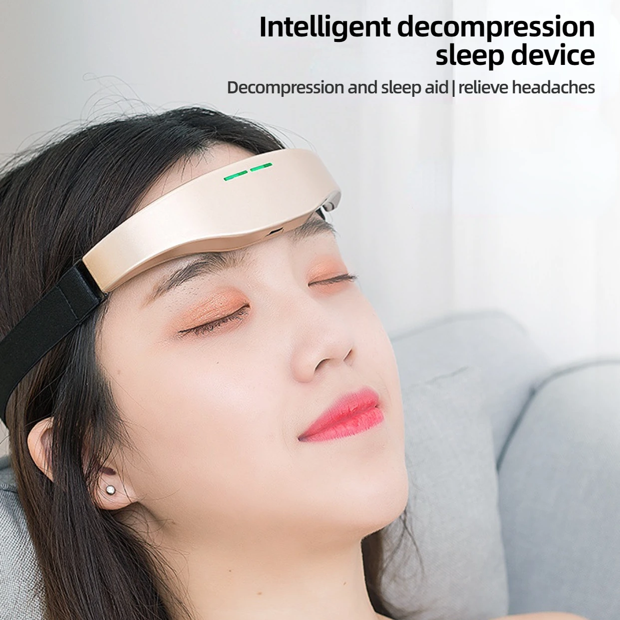 Electric Head Massager Headache and Migraine Relief Brain Stimulator Therapy Machine Migraine Insomnia Release Relax Sleep Care